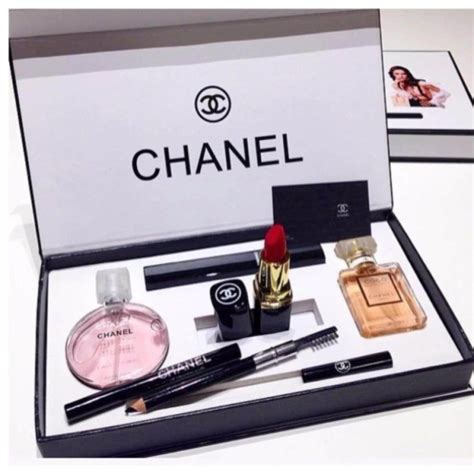 chanel makeup set with perfume|Chanel makeup set for sale.